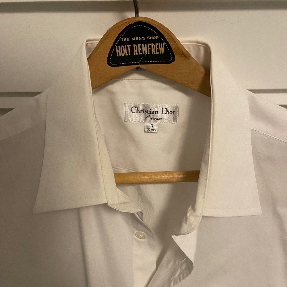 Christian Dior Men's White Dress Shirt